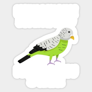 I May Look Calm Budgerigar Aviculturist Parakeet Sticker